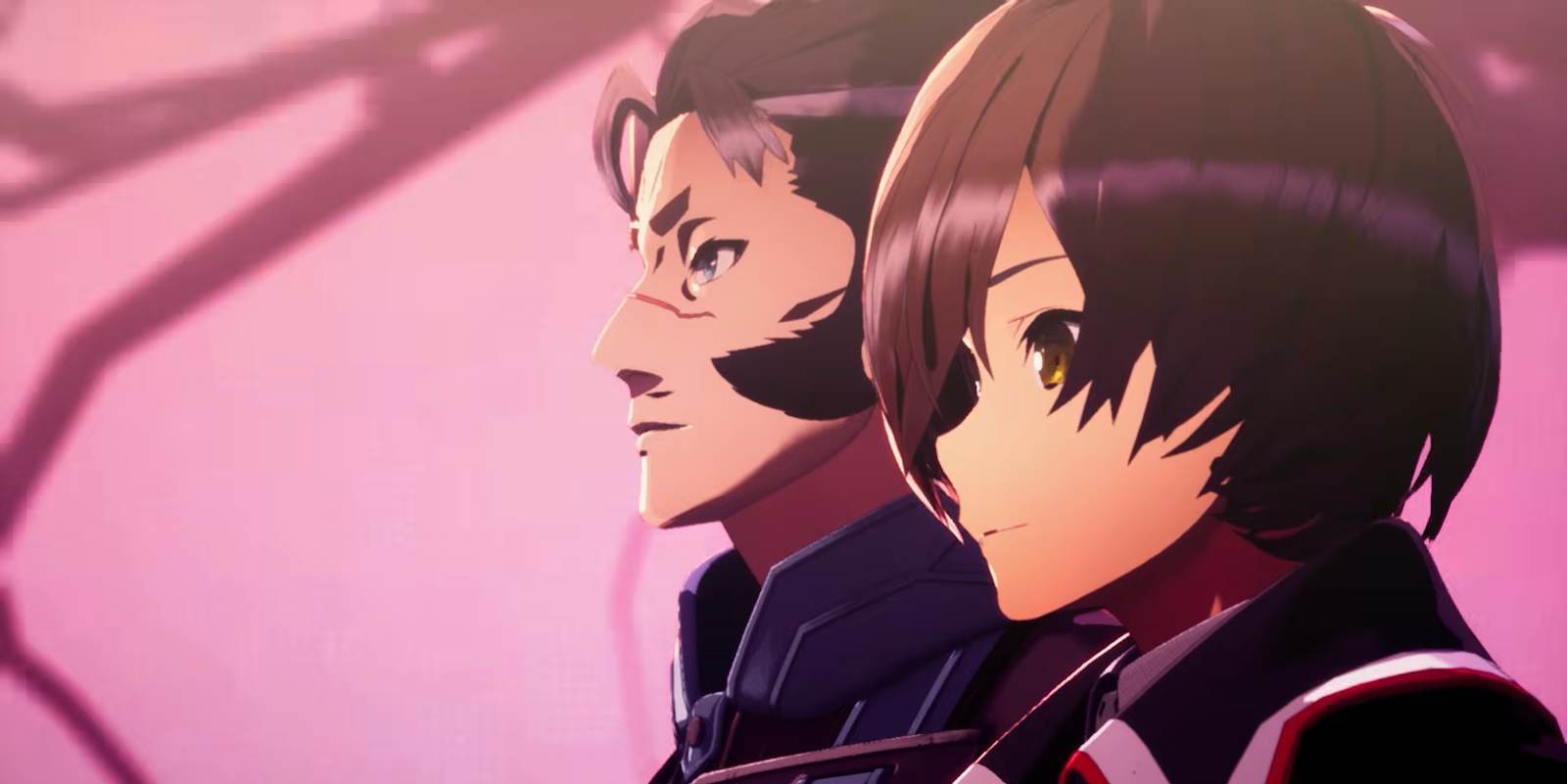 A story cutscene between two characters in the Echoes of Aincrad demo