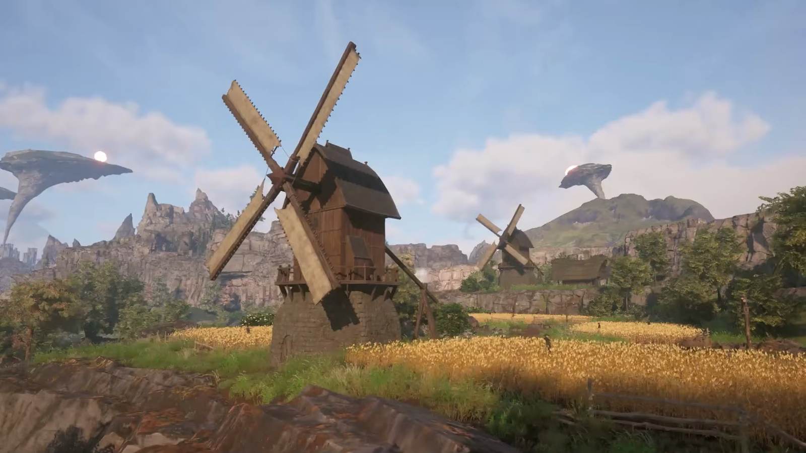 The open world of Echoes of Aincrad seen in-game