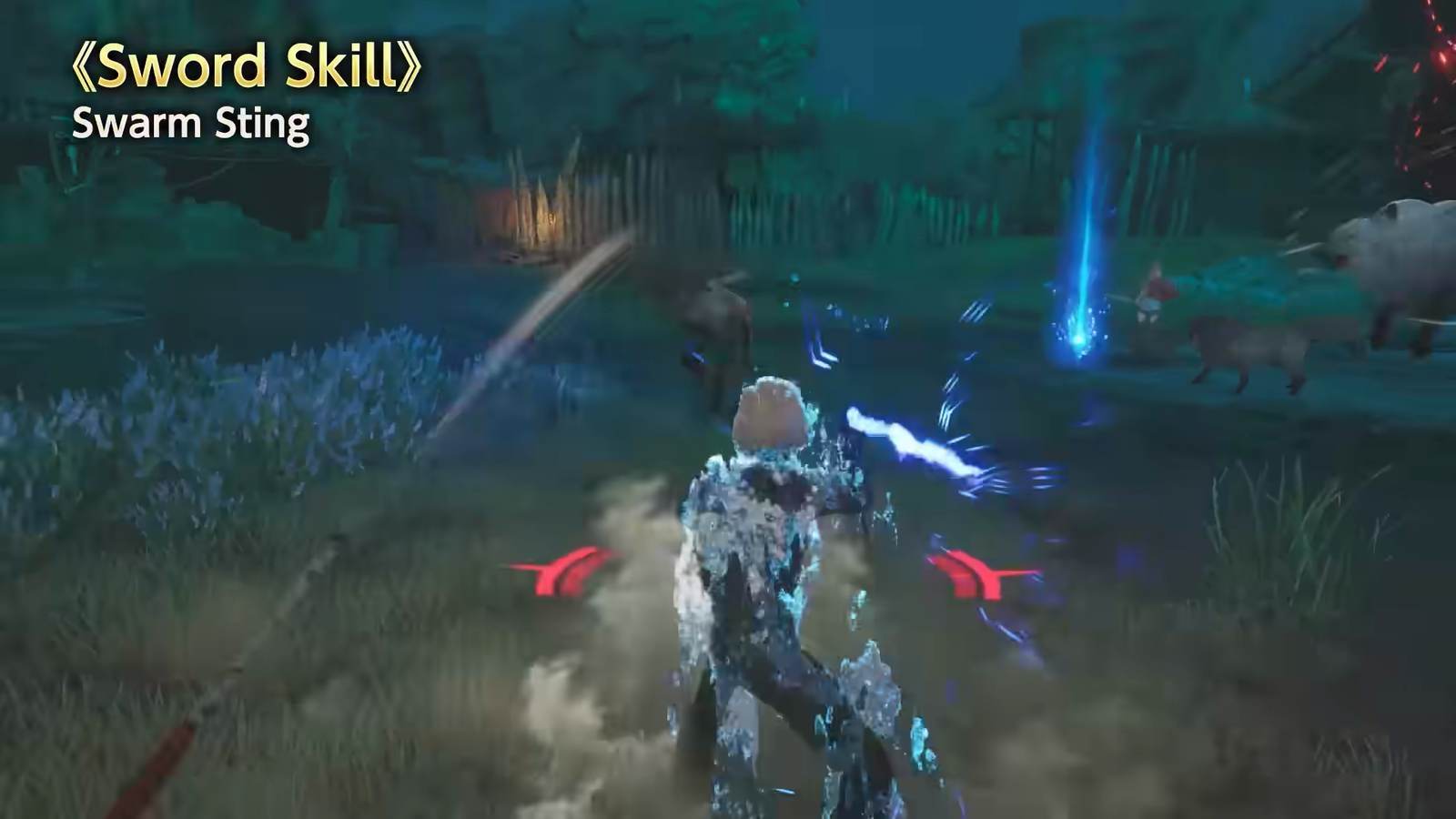 Swarm Sting, the dagger flurry skill, in the official Weapon Overview