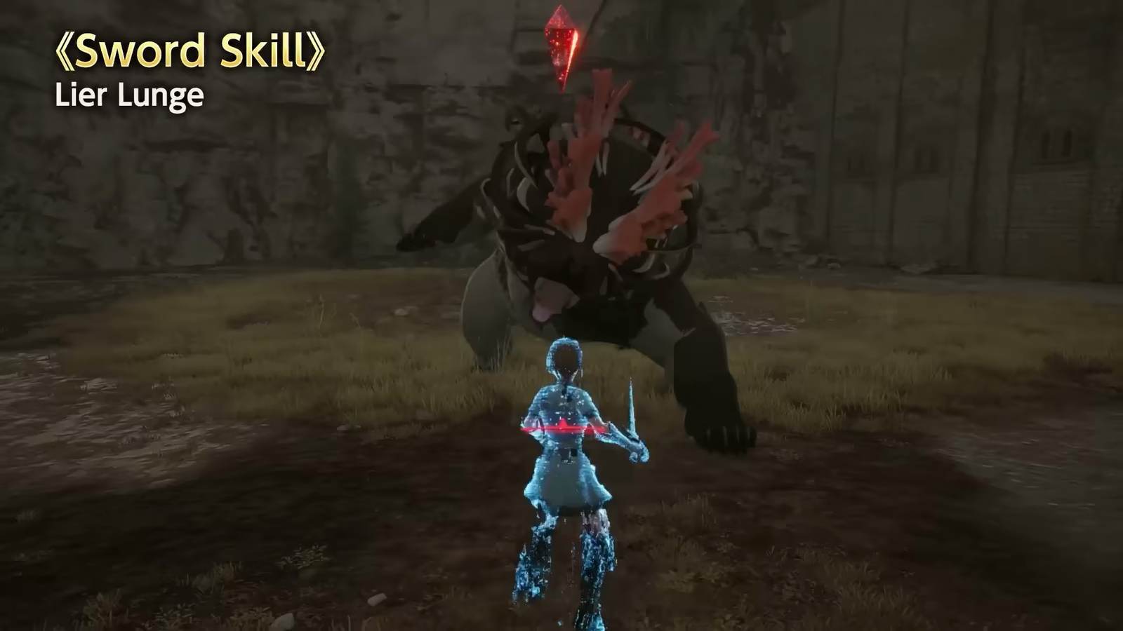 Lier Lunge, the rapier thrust skill, in the official Weapon Overview
