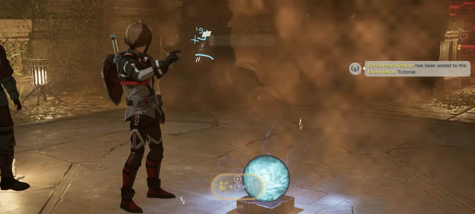 A Safety Area room where Healing Crystals replenish in Echoes of Aincrad